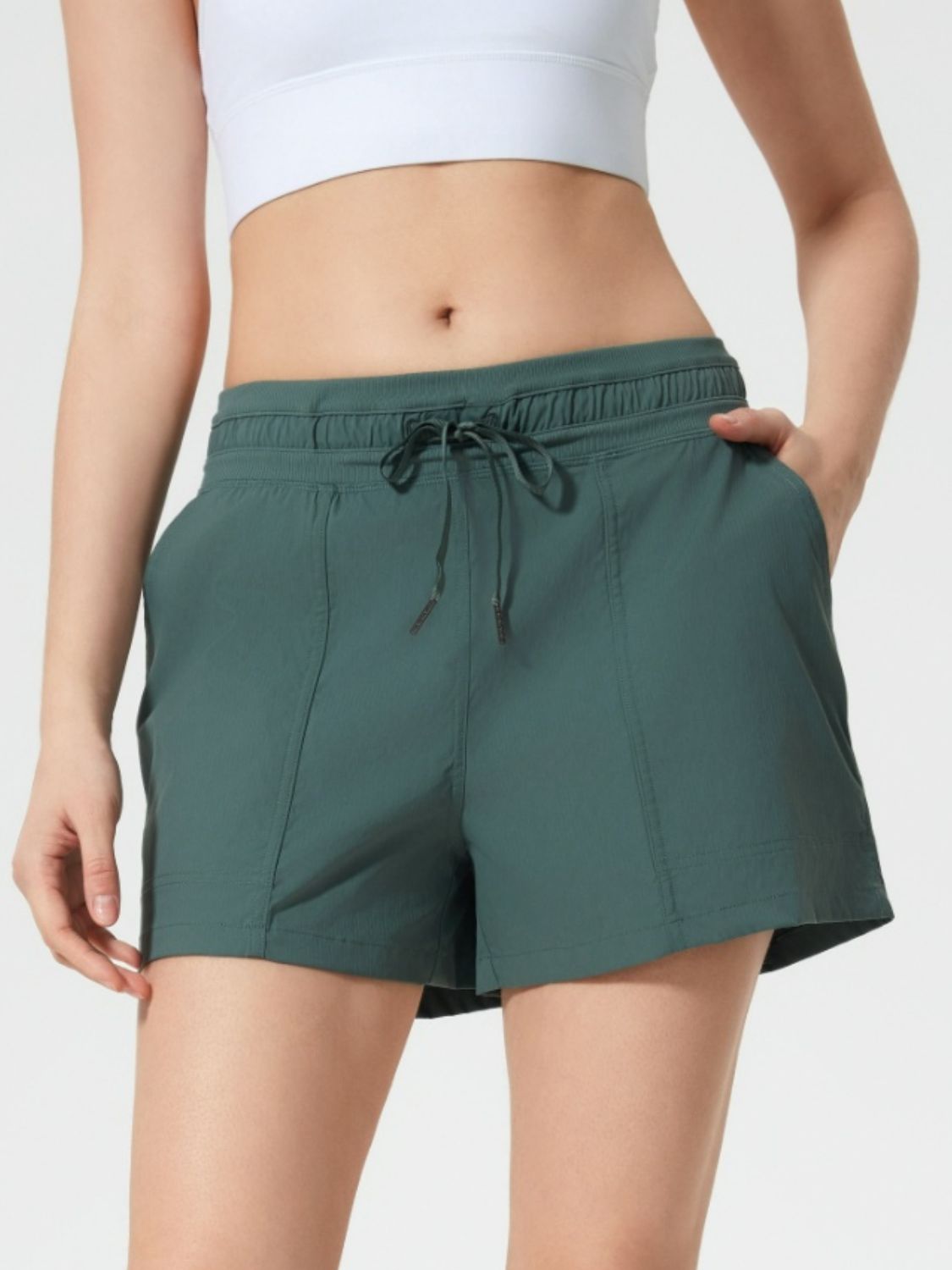 Millennia Drawstring Active Shorts with Pockets - MyEmpired