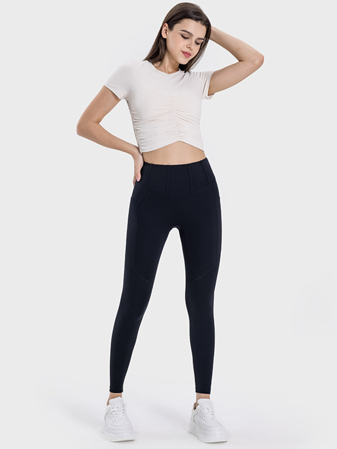 Millennia Pocketed High Waist Active Leggings - MyEmpired