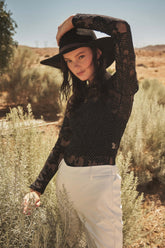 Ces Femme Floral Lace Mesh Bodysuit - MyEmpired