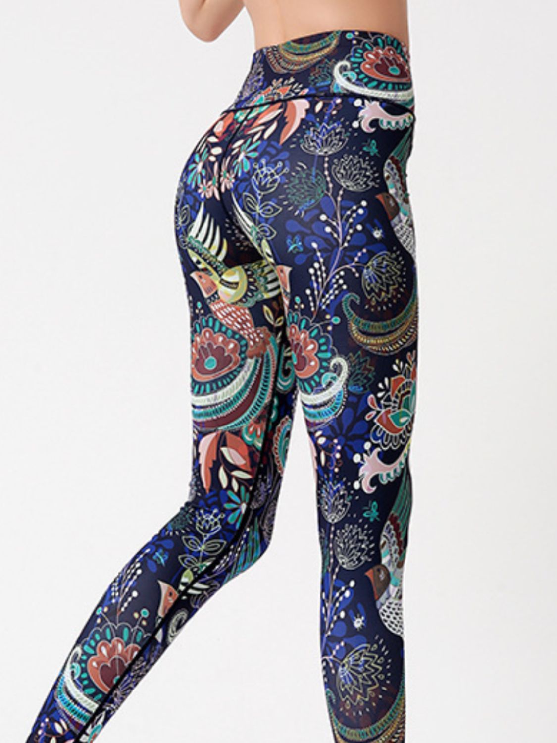 Printed High Waist Active Leggings - MyEmpired