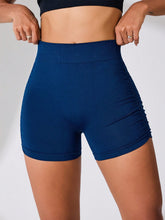 Side Ruched High Rise Active Shorts - MyEmpired