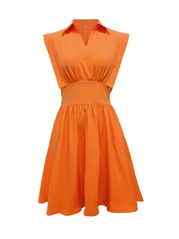 Slim Waist Ruffle Dress - MyEmpired