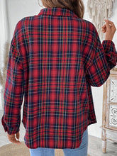 Perfee Plaid Button Up Long Sleeve Shirt - MyEmpired