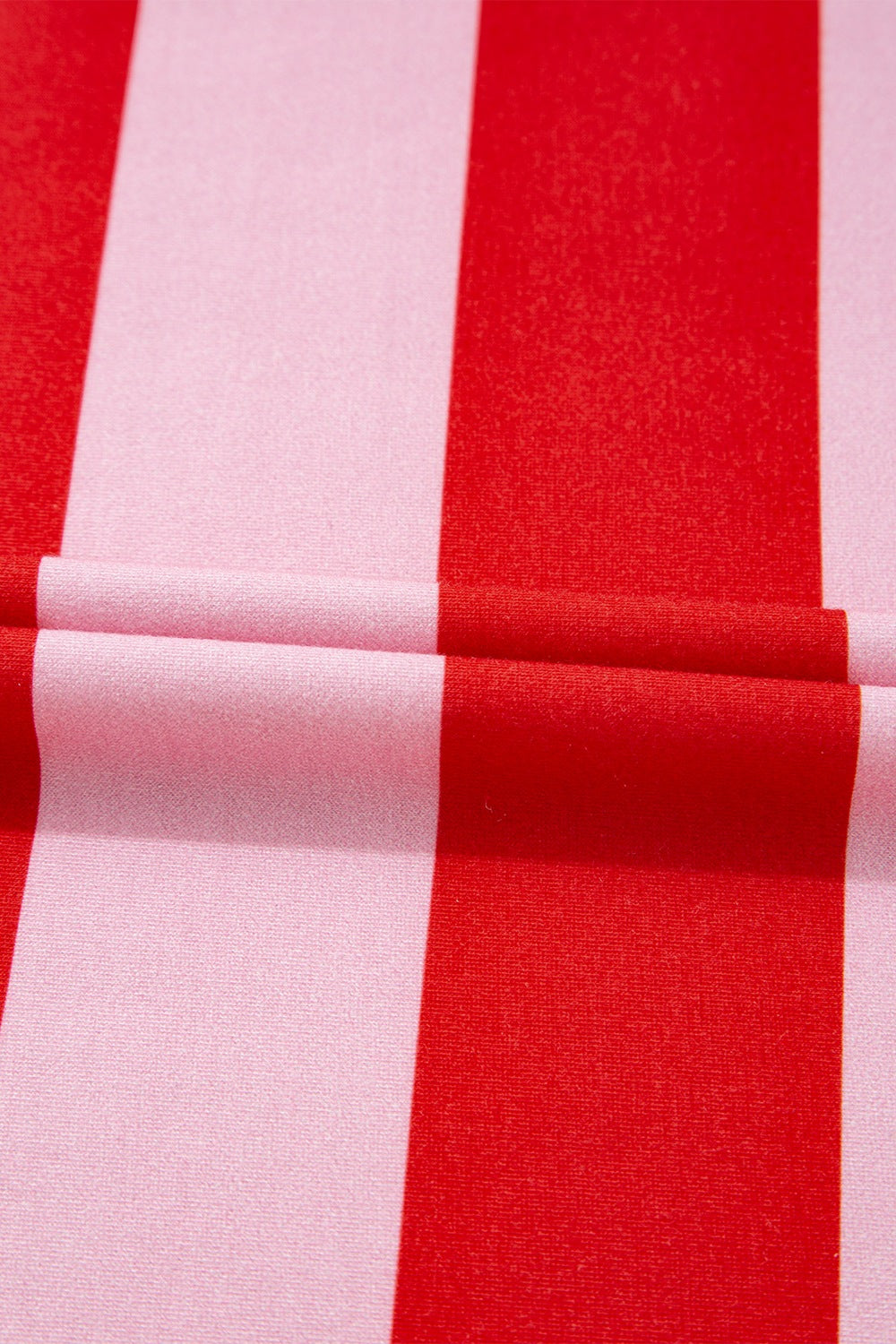 Stripe Side Slit Round Neck T-Shirt - MyEmpired