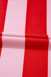 Stripe Side Slit Round Neck T-Shirt - MyEmpired