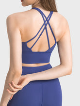 Millennia Scoop Neck Crisscross Straps Sports Bra - MyEmpired