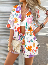 Devine Printed Button Down Shirt and Shorts Set - MyEmpired
