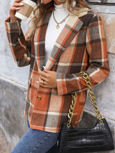 Perfee Plaid Button Down Lapel Collar Blazer - MyEmpired