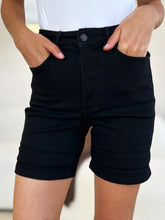 Judy Blue Full Size High Waist Tummy Control Cuffed Denim Shorts - MyEmpired