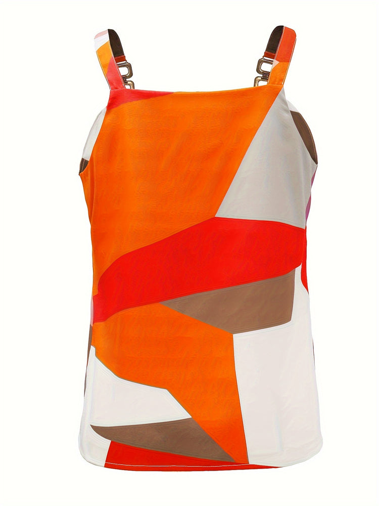 Abstract Print Chian Cami Top - MyEmpired