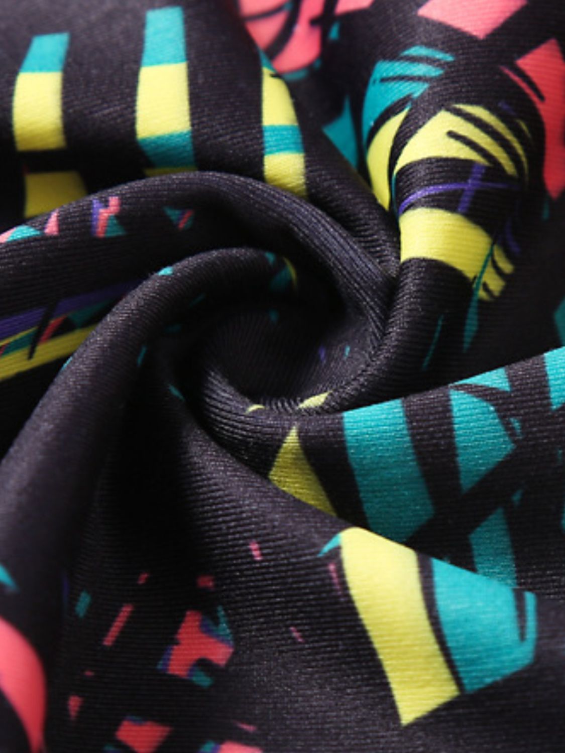 Printed Wide Waistband Active Leggings with Stirrups - MyEmpired