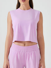 Millennia Round Neck Cropped Active Tank - MyEmpired