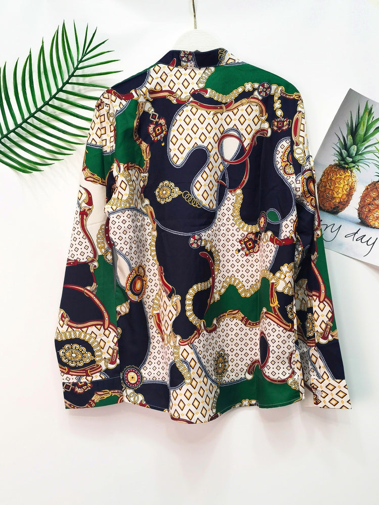 Tropical Print Blouse - MyEmpired