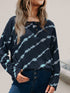 Striped Round Neck Long Sleeve T-Shirt - MyEmpired