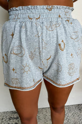 Printed T-Shirt and Elastic Waist Shorts Set - MyEmpired