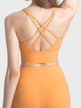 Millennia Scoop Neck Crisscross Straps Sports Bra - MyEmpired