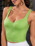 Sweetheart Neck Cropped Active Tank - MyEmpired