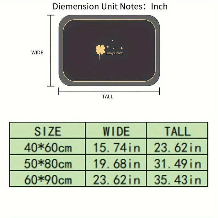 1pc Quick-Dry Bathroom Mat Bath Rug Mat - MyEmpired