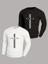 PARIS Letter Print Men&