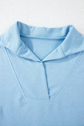 Rainbow Collared Short Sleeve Top and Shorts Set - MyEmpired