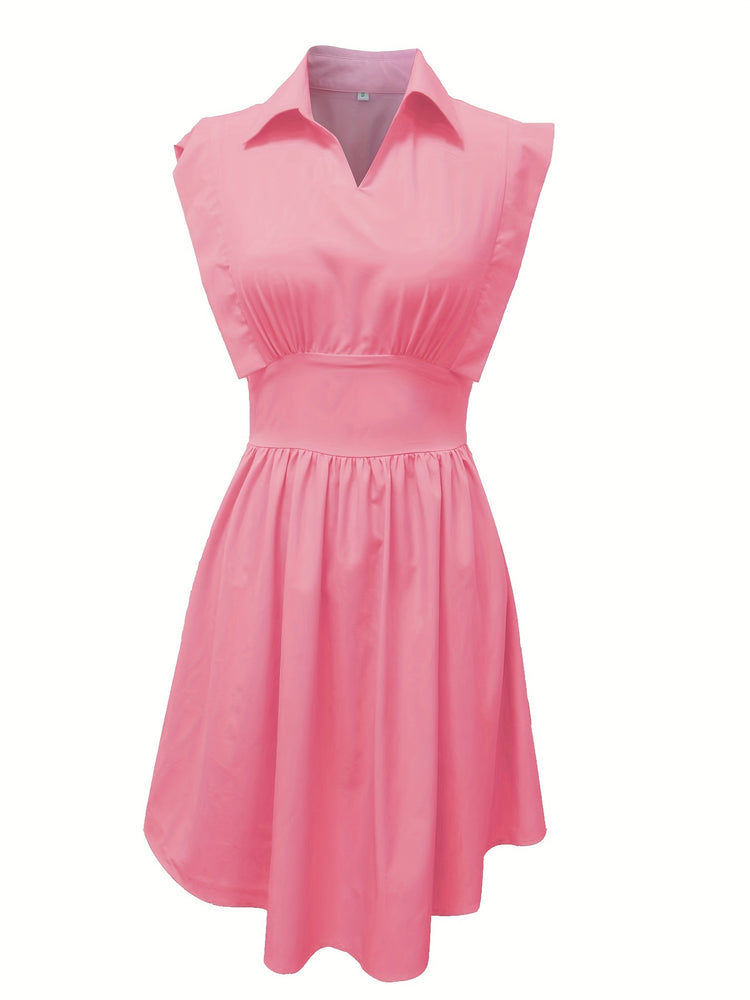 Slim Waist Ruffle Dress - MyEmpired