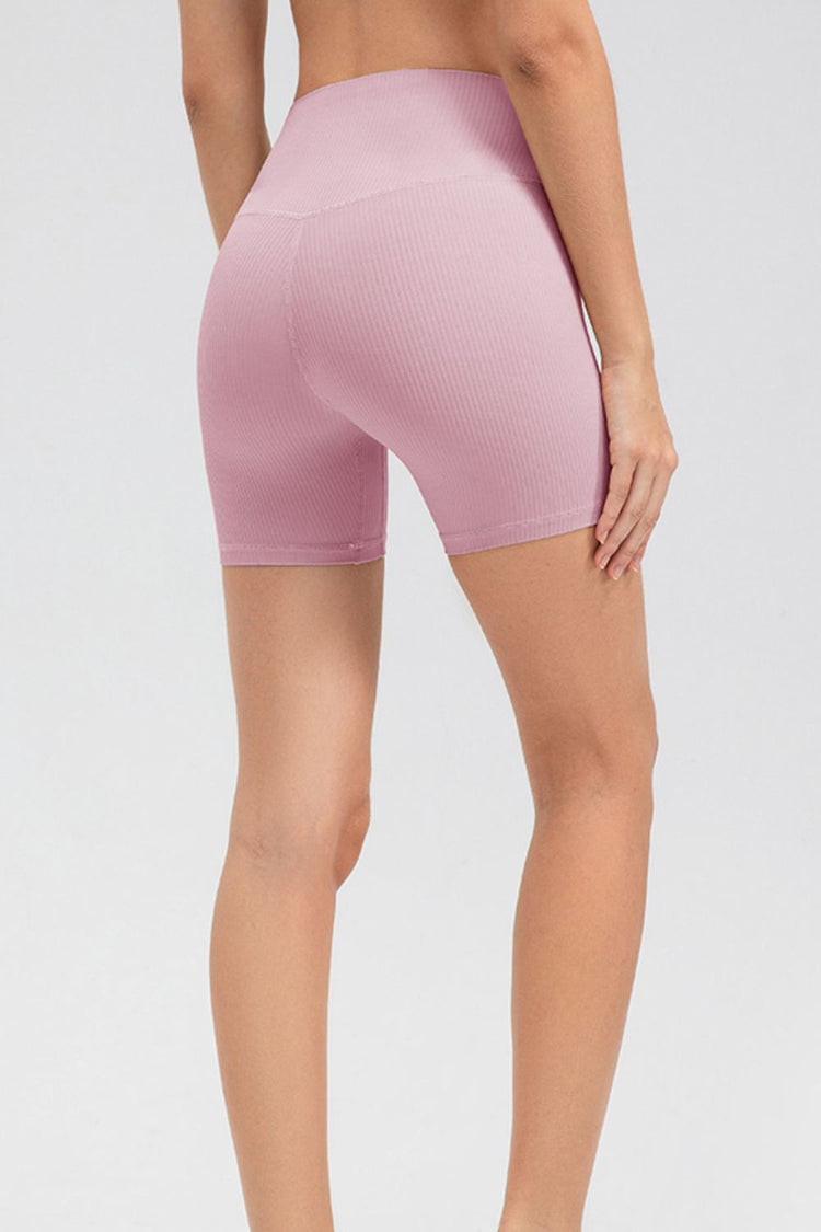 Wide Waistband Slim Fit Sports Shorts - MyEmpired