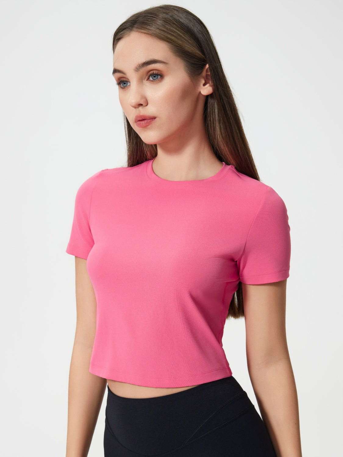 Millennia Round Neck Short Sleeve Active T-Shirt - MyEmpired