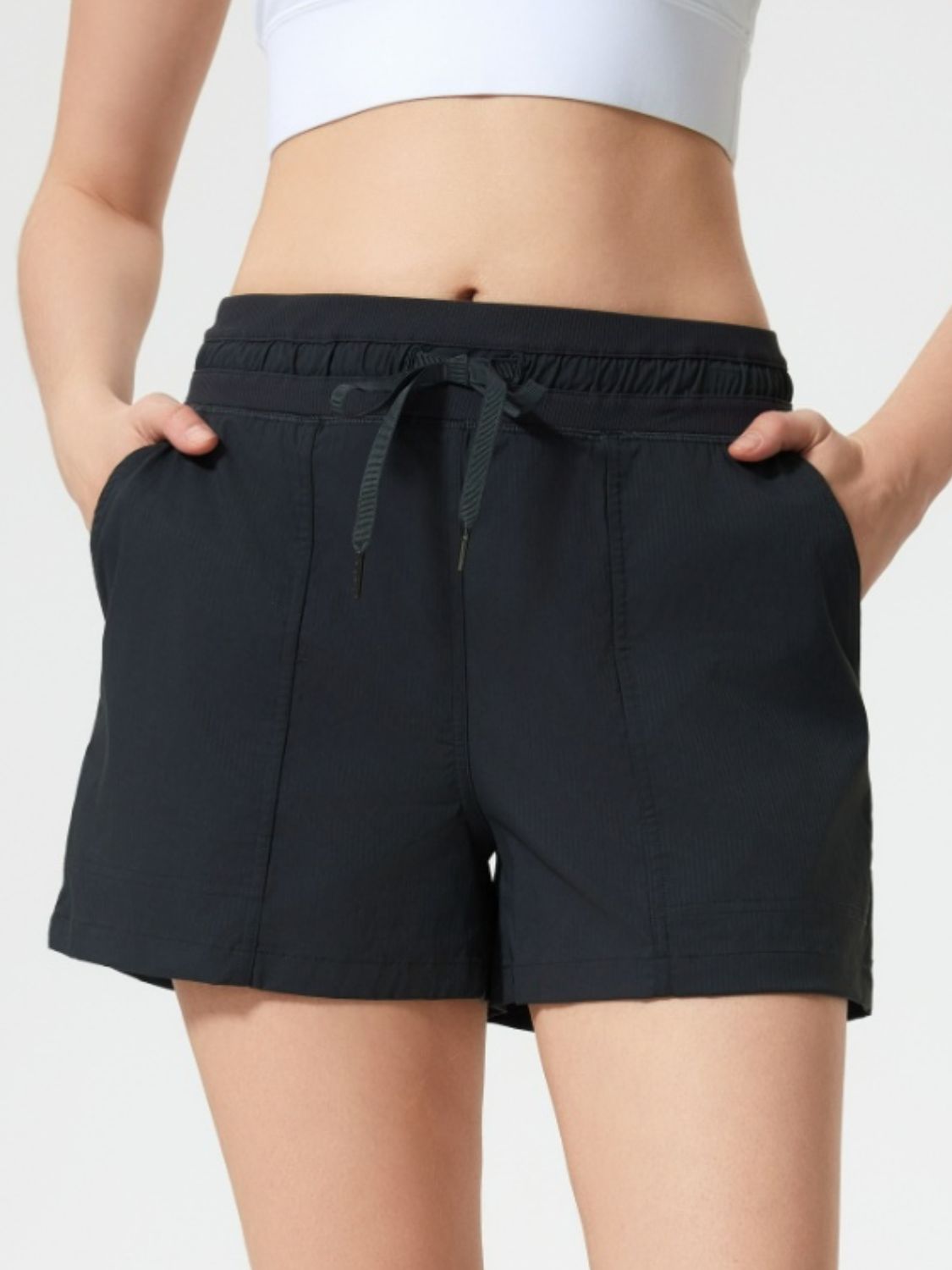 Millennia Drawstring Active Shorts with Pockets - MyEmpired