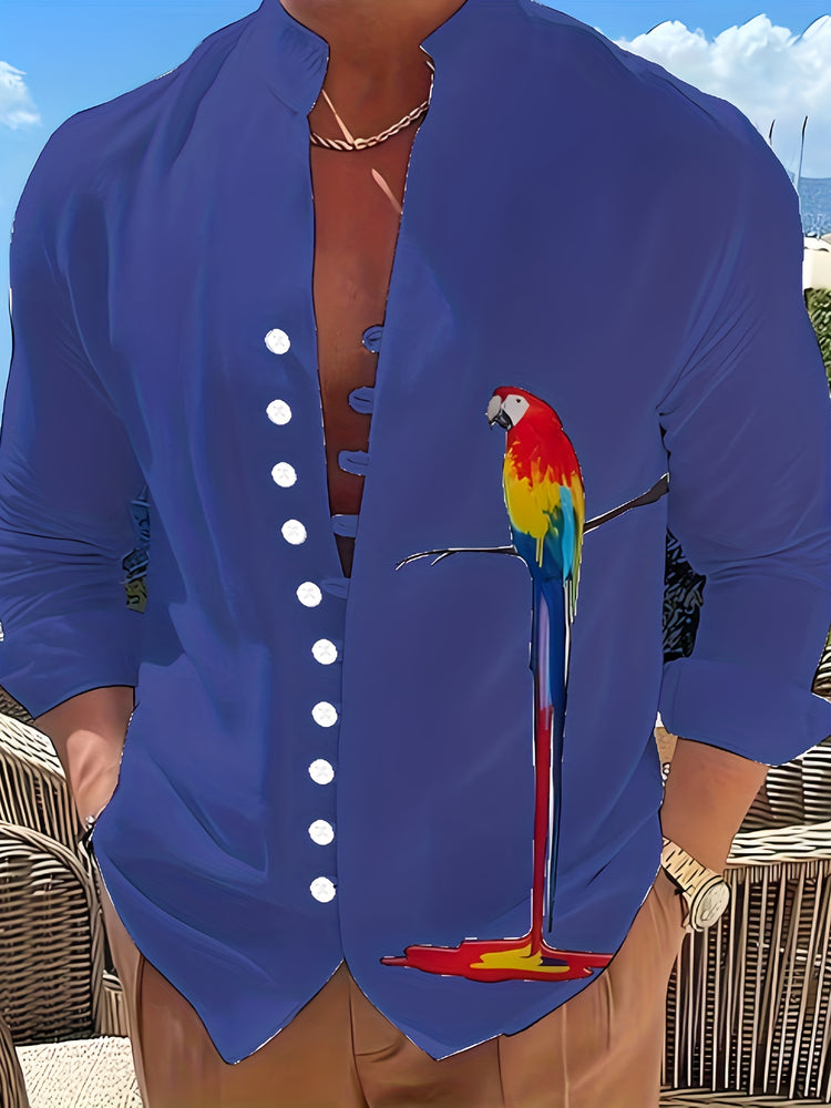 Parrot 3D Pattern Print Men&