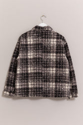 HYFVE Plaid Button Up Boucle Jacket - MyEmpired