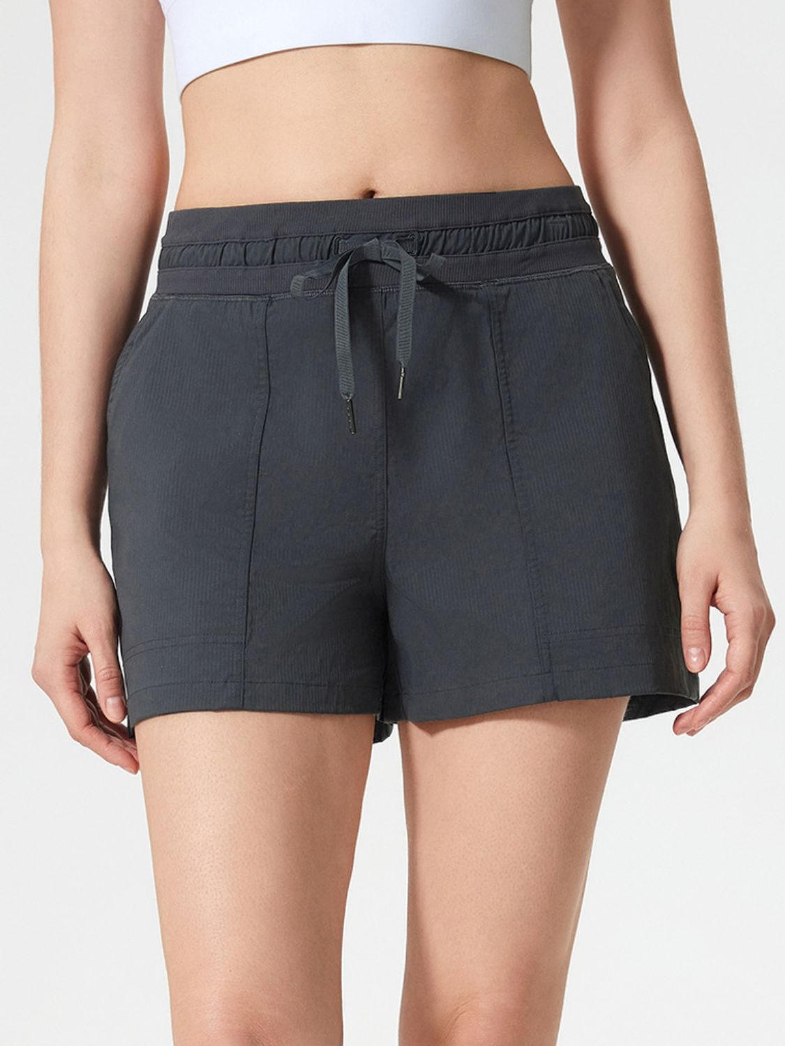 Millennia Drawstring Active Shorts with Pockets - MyEmpired