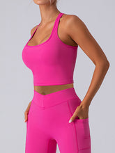 Square Neck Racerback Cropped Tank - MyEmpired