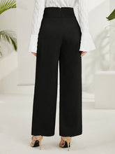 Solid Wide Leg Layered Pants, Elegant High Waist Loose Pants For Spring & Summer, Women&