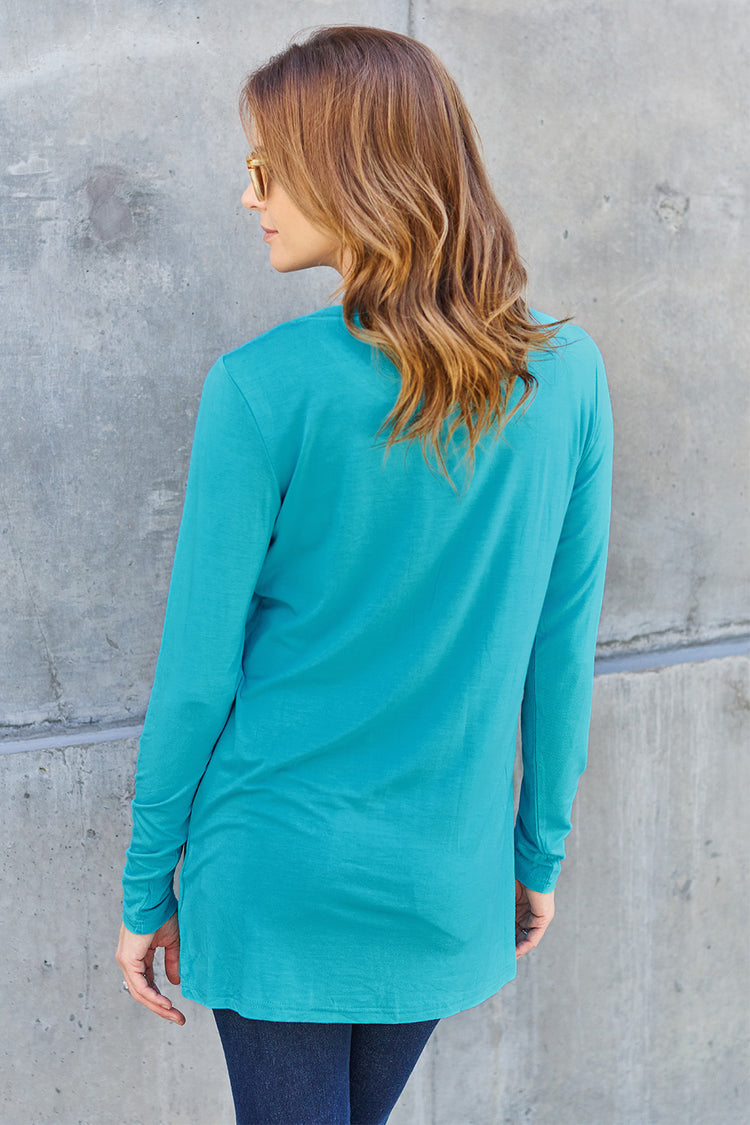 Basic Bae Full Size Round Neck Long Sleeve Top - MyEmpired