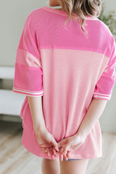 Stripe Color Block Half Sleeve T Shirt - MyEmpired