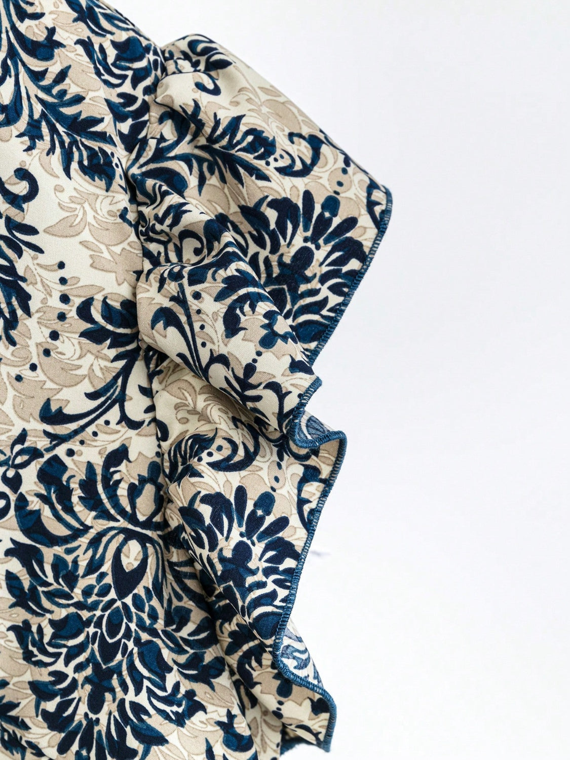 Printed Ruffled Cap Sleeve Top and Pants Set - MyEmpired