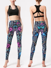 Printed High Waist Active Leggings - MyEmpired