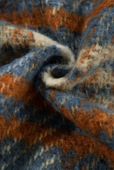 Plaid Collared Neck Jacket with Chest Pockets - MyEmpired