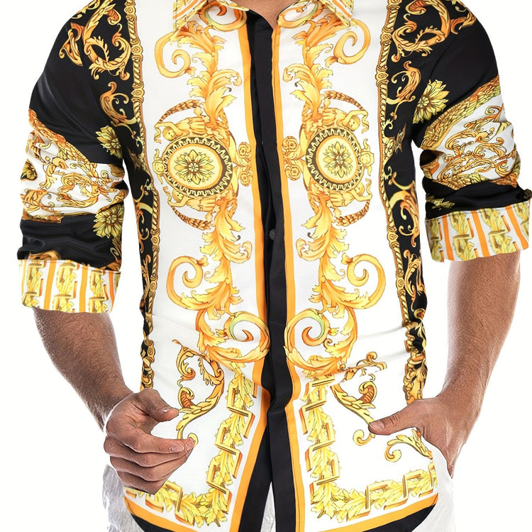 Baroque Style Pattern Men&