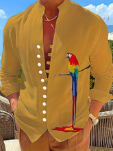 Parrot 3D Pattern Print Men&