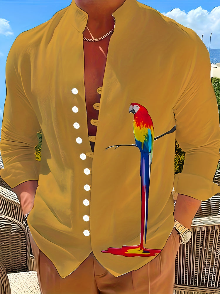 Parrot 3D Pattern Print Men&