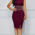 Contrast Trim Bodycon Dress - MyEmpired