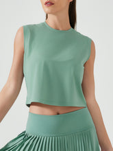 Millennia Round Neck Cropped Active Tank - MyEmpired