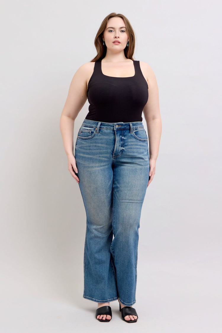 Judy Blue MR Tummy Control Vintage Wash Jeans - MyEmpired