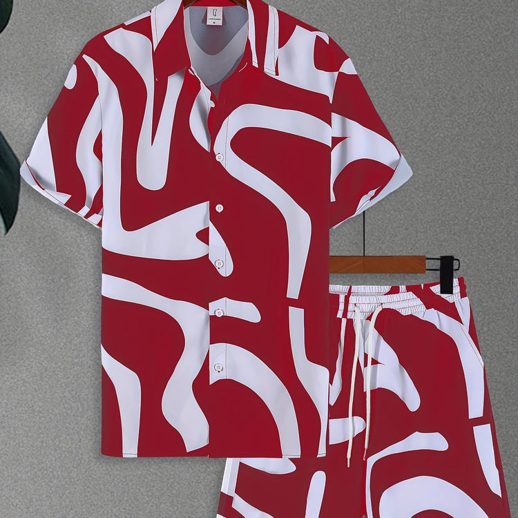 Designed Print 2pcs Men&