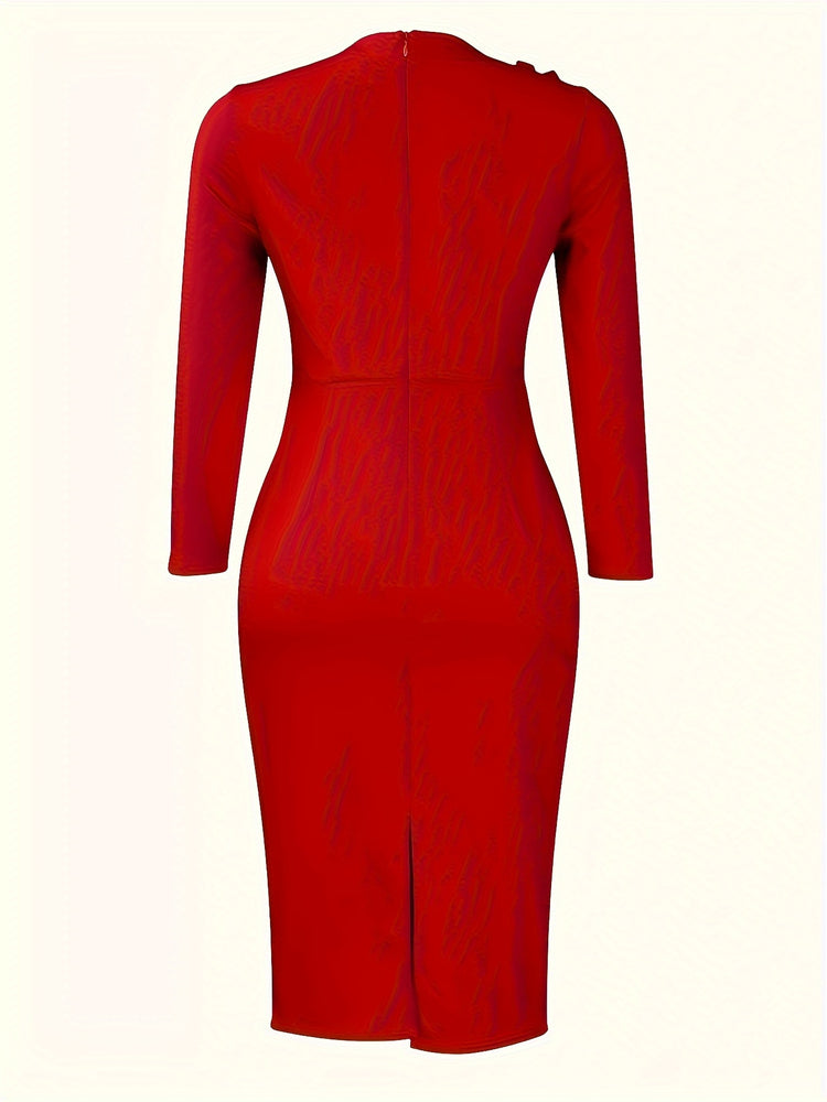 Elegant Plus Size Bodycon Dress - MyEmpired