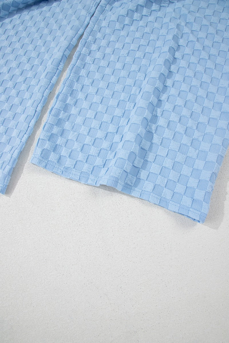 Checkered Pocketed Wide Leg Overalls - MyEmpired