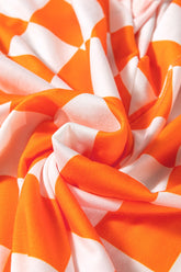 Checkerboard V Neck Loose Tee and Shorts Set - MyEmpired