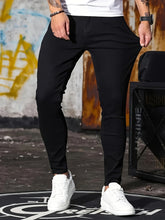 Solid Slim Fit Denim Pants For Males, Stylish Casual Jeans For Men - MyEmpired