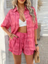 Devine Printed Button Down Shirt and Shorts Set - MyEmpired